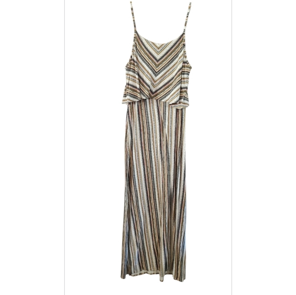 Olive & Oak Chevron Striped Maxi Dress - Picture 2 of 4